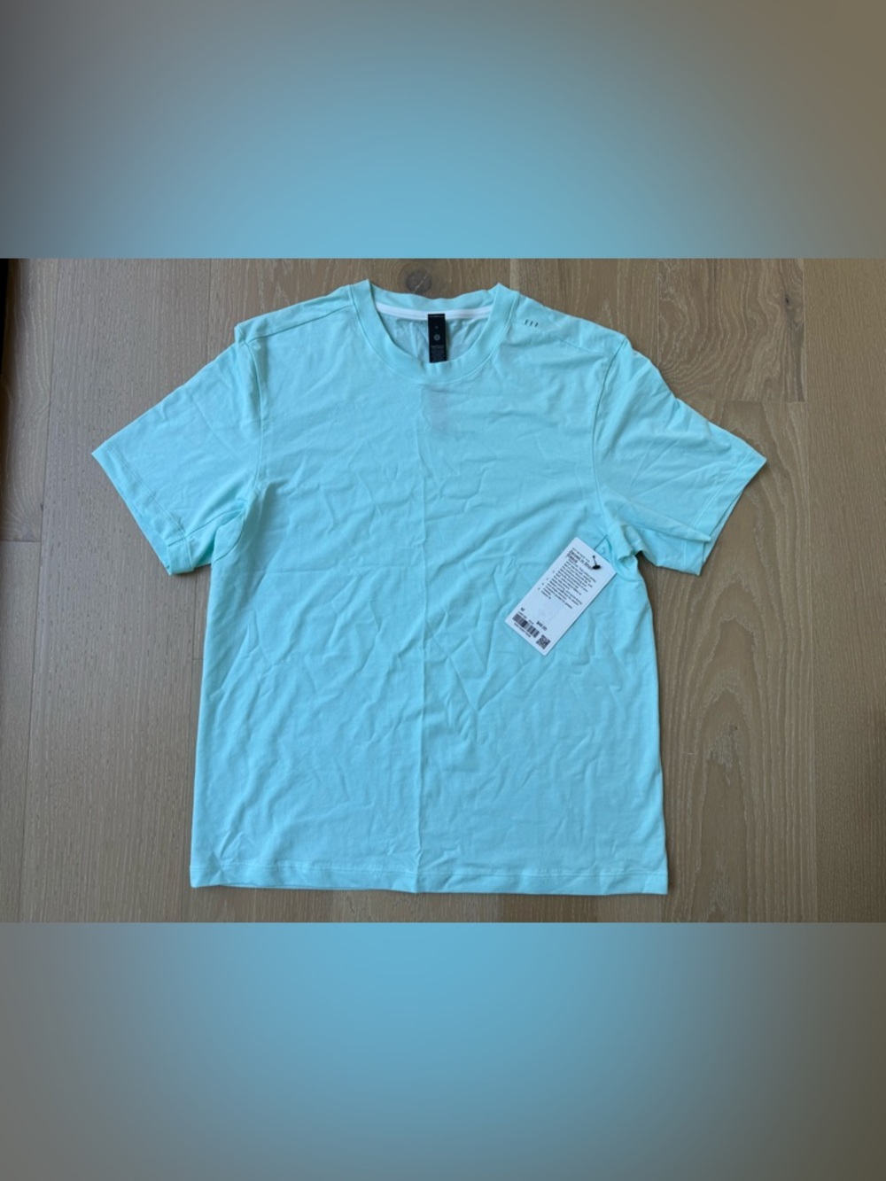 NEW Lululemon Men's Zeroed In Short Sleeve Crew Neck T-Shirt - Light Aqua
